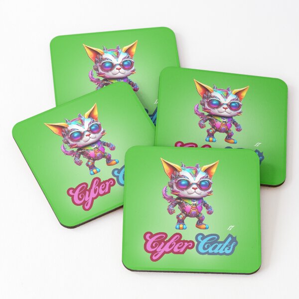 Item preview, Cyber Cats - Cyber Cat 17 designed and sold by Monika Turemka.