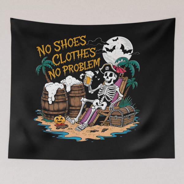 Item preview, A playful Halloween themed design a skeleton dressed in a pirate outfit designed and sold by MRFEZOO2030.
