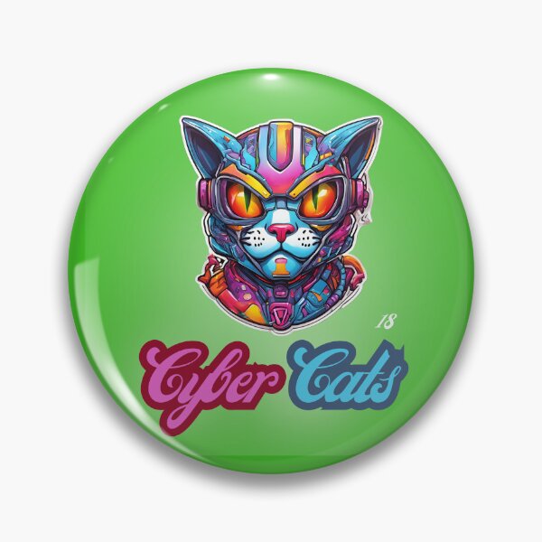 Item preview, Cyber Cats - Cyber Cat 18 designed and sold by Monika Turemka.