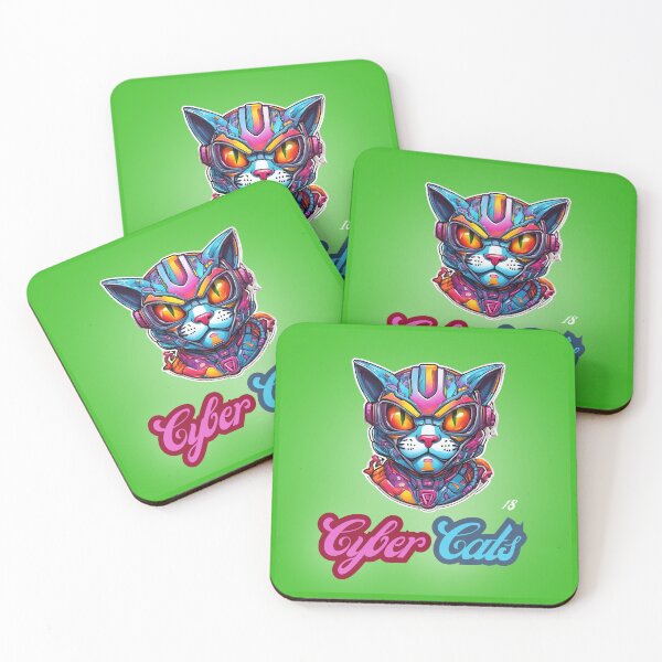 Item preview, Cyber Cats - Cyber Cat 18 designed and sold by Monika Turemka.