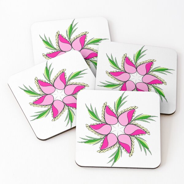 Item preview, Pink flower mandala designed and sold by nongsao4.