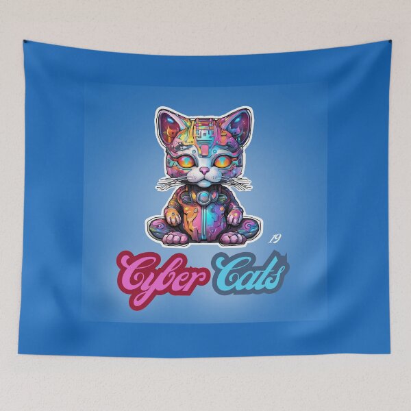 Item preview, Cyber Cats - Cyber Cat 19 designed and sold by Monika Turemka.
