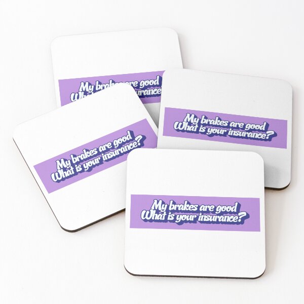 Item preview, Humorous Insurance Quote about Vehicle Safety and Brakes designed and sold by TheMicronarts.