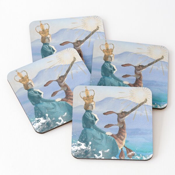 Item preview, Sun Queen Seahorse Ocean Surreal Art designed and sold by SoulscapeStudio.