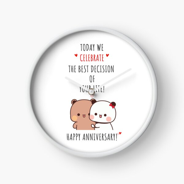 Item preview, Happy anniversary from DuDu Bear and BuBu panda designed and sold by Pandety.