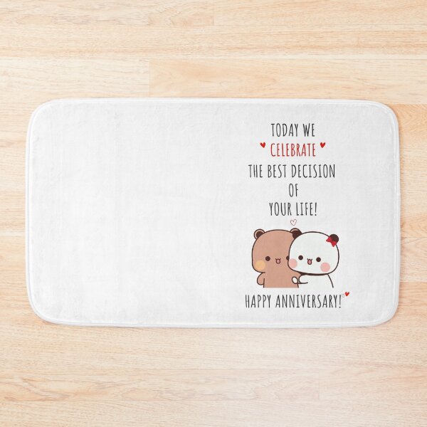 Item preview, Happy anniversary from DuDu Bear and BuBu panda designed and sold by Pandety.