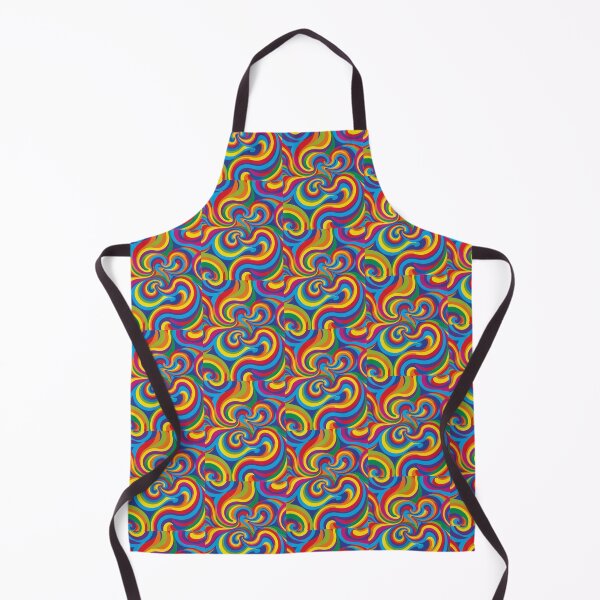 Item preview, Rainbow swirl twirl optical illusion fun bright squiggle hippy 70s designed and sold by cheekylorns.
