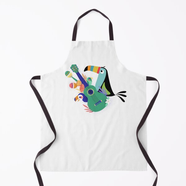 Item preview, Music Lover Tropical Vibe with Tucan and Guitar designed and sold by GuesthozGraphix.