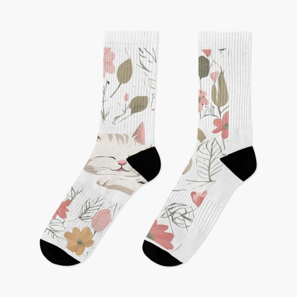 Item preview, Whiskered Serenity in Bloom designed and sold by LoveLoop Studio.