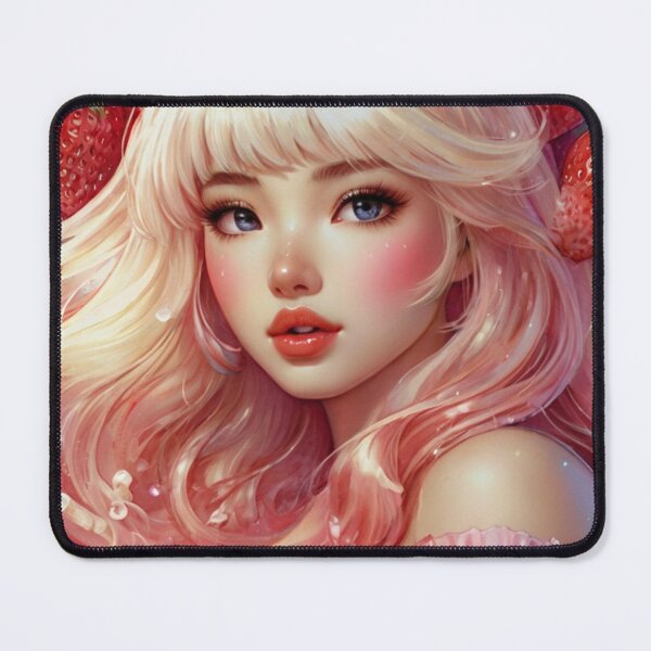 Item preview, Cute girl with strawberries designed and sold by Millionsxi.