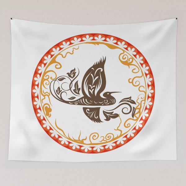 Item preview, Oriental style bird design designed and sold by dk80.