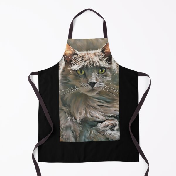 Item preview, Gray Green Eyed Cat designed and sold by PandLcreations.