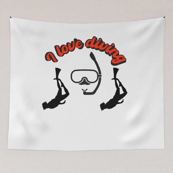 Item preview, I love diving designed and sold by AImarioart.