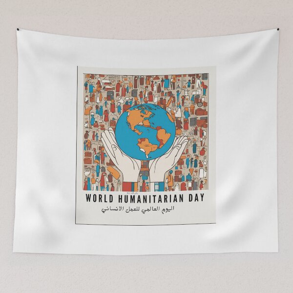 Item preview, World Humanitarian Day | Arabic designed and sold by Ruslanov7.