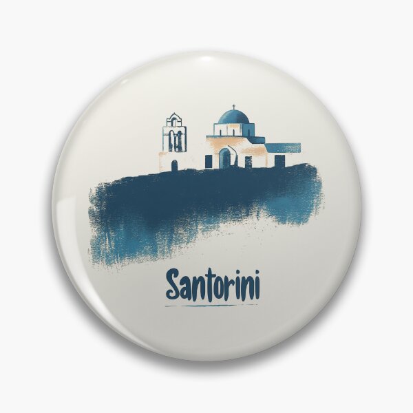 Item preview, Santorini Skyline - Minimalist Brush Art of Greek Architecture designed and sold by Retro Travel Design.