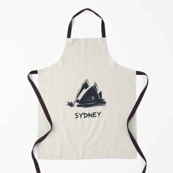 Item preview, Sydney Opera House - Minimalist Black and White Sketch Art designed and sold by Retro Travel Design.