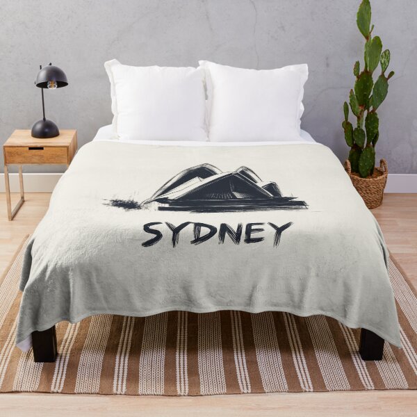 Item preview, Sydney Opera House - Minimalist Black and White Sketch Art designed and sold by Retro Travel Design.