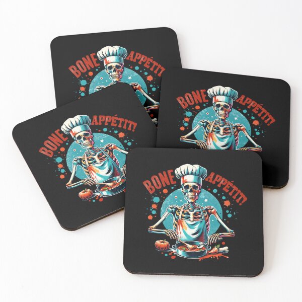Item preview, Witty Skeleton – "Bone Appétit!" Sarcastic Design for T-Shirts, Mugs, Stickers & More designed and sold by artedigital99.