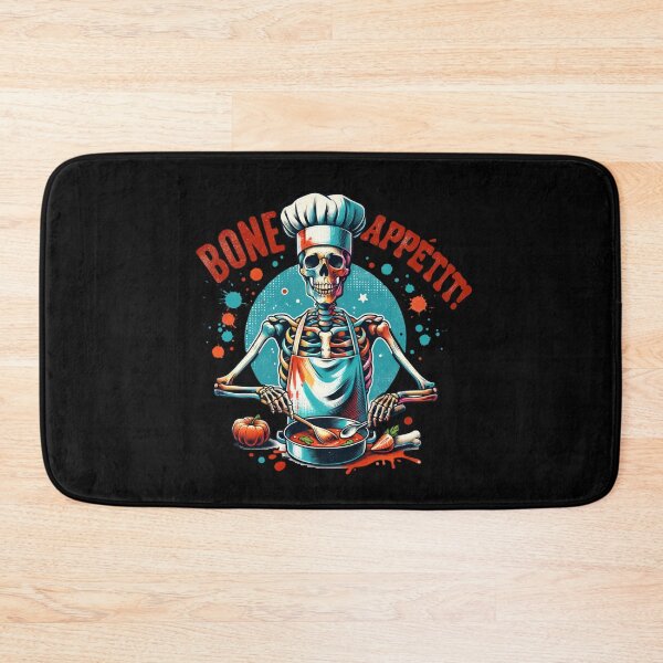 Item preview, Witty Skeleton – "Bone Appétit!" Sarcastic Design for T-Shirts, Mugs, Stickers & More designed and sold by artedigital99.