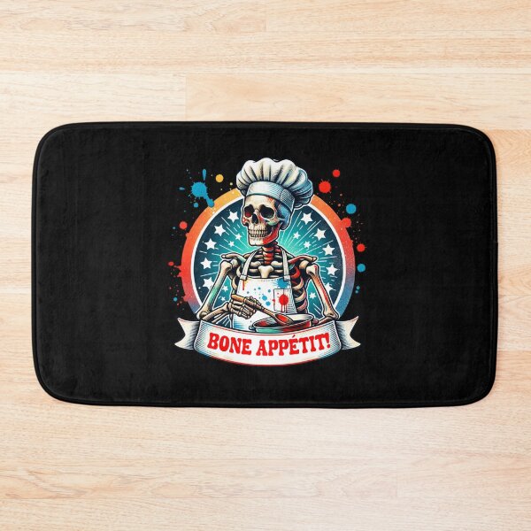 Item preview, Witty Skeleton – "Bone Appétit!" Sarcastic Design for T-Shirts, Mugs, Stickers & More designed and sold by artedigital99.