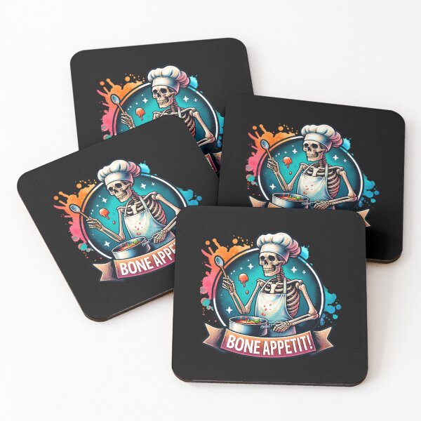 Item preview, Witty Skeleton – "Bone Appétit!" Sarcastic Design for T-Shirts, Mugs, Stickers & More designed and sold by artedigital99.