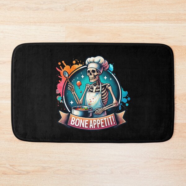 Item preview, Witty Skeleton – "Bone Appétit!" Sarcastic Design for T-Shirts, Mugs, Stickers & More designed and sold by artedigital99.