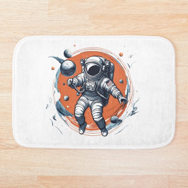 Artikelvorschau, Verloren in der Unermesslichkeit: Schwebender Astronaut im Weltraum entworfen und verkauft von Migue Design.