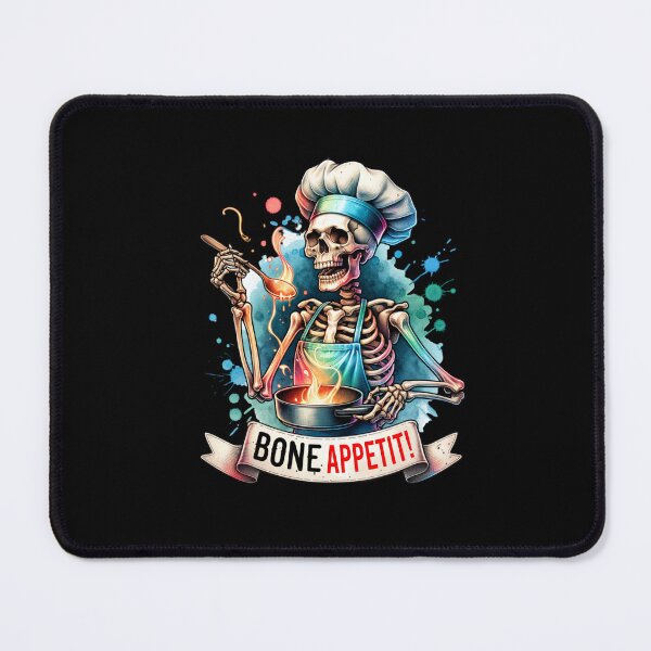 Item preview, Witty Skeleton – "Bone Appétit!" Sarcastic Design for T-Shirts, Mugs, Stickers & More designed and sold by artedigital99.