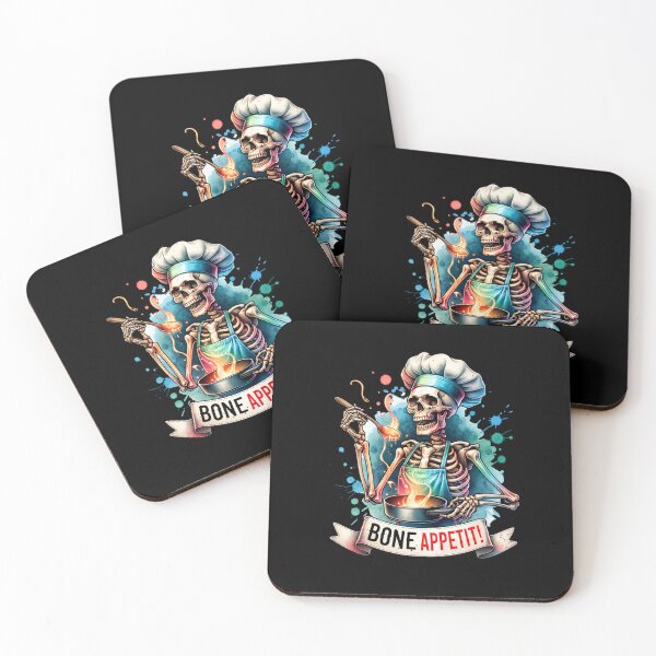 Item preview, Witty Skeleton – "Bone Appétit!" Sarcastic Design for T-Shirts, Mugs, Stickers & More designed and sold by artedigital99.