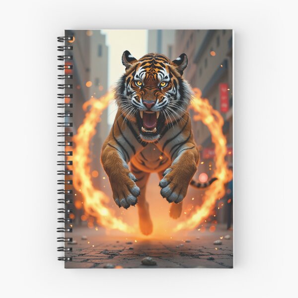 Item preview, Bengal tiger passing through a ring of fire Backpack designed and sold by InkwiseIA.