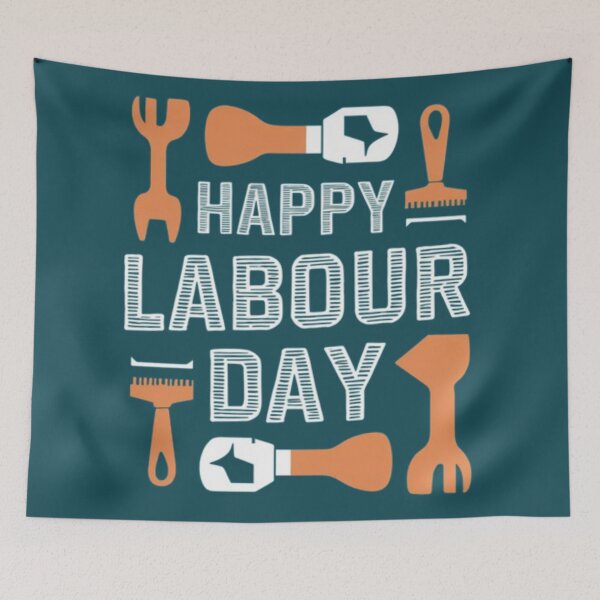 Item preview, Happy Labour Day Tool-Themed Design designed and sold by InspiredCreatives.