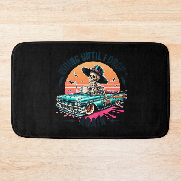 Item preview, Lazy Skeleton – "Riding until i drop again" Funny Design for T-Shirts, Mugs, Stickers & More designed and sold by artedigital99.