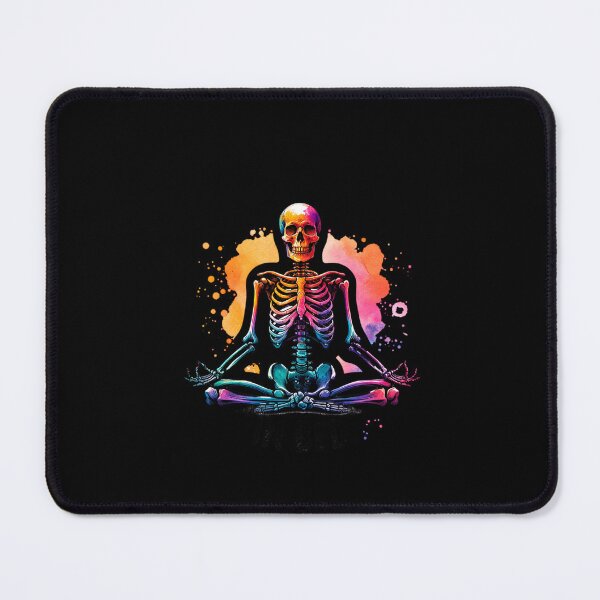 Item preview, Lazy Skeleton – "Namast'ay in Bed" Funny Design for T-Shirts, Mugs, Stickers & More designed and sold by artedigital99.