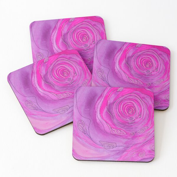 Item preview, Airy playfulness with pink and violet colors in motion designed and sold by margikunst.