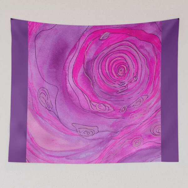 Item preview, Airy playfulness with pink and violet colors in motion designed and sold by margikunst.