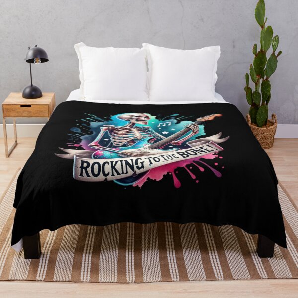 Item preview, Skeleton – "Rocking to the Bone" Funny Design for T-Shirts, Mugs, Stickers & More designed and sold by artedigital99.