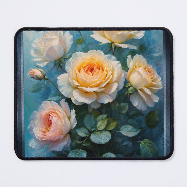 Item preview, Exquisite Floral Golden Blooms In Soft Radiant Hues Enchanting AI Concept Art by Xzendor7 designed and sold by Xzendor7 Digital Art Creations.
