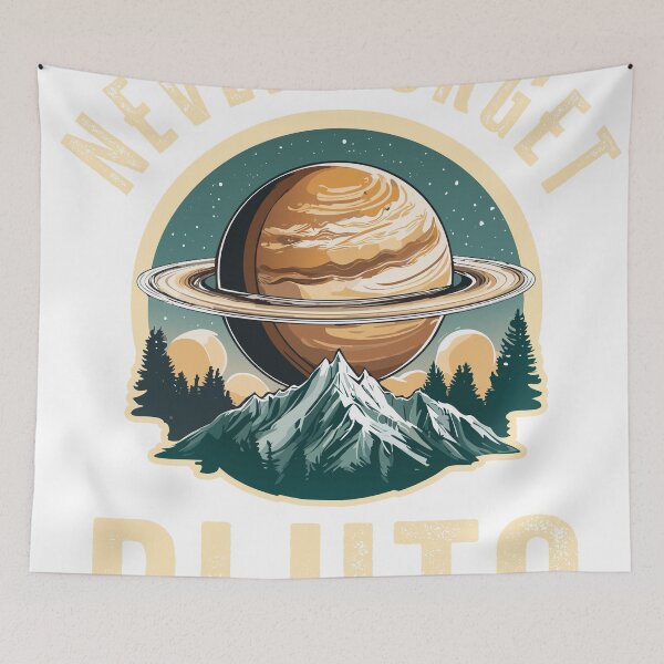 Item preview, Never Forget Pluto Shirt. Retro Style Funny Space designed and sold by Black-Store0.