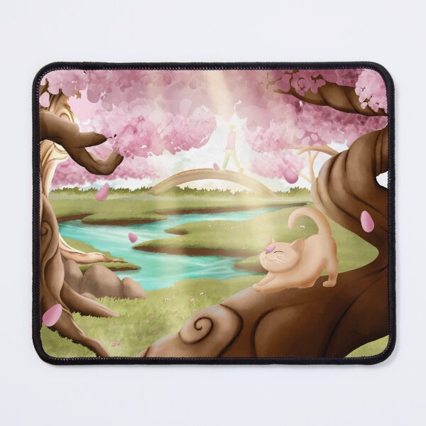 Item preview, Cat in a Japanese landscape designed and sold by ElieBlackCat.
