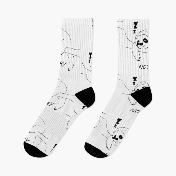 Item preview, Not Today Sleepy Sloth - Minimalist Line Art for white designed and sold by HAFIZ-DP.