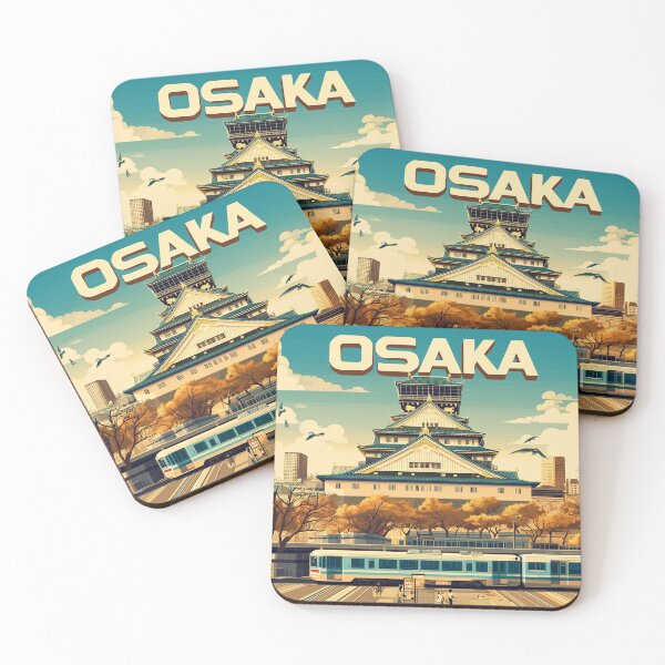 Item preview, Stunning Osaka Japan Artwork – Iconic Landmarks & Vibrant Cityscape Wall Art" designed and sold by nomiraclehere.