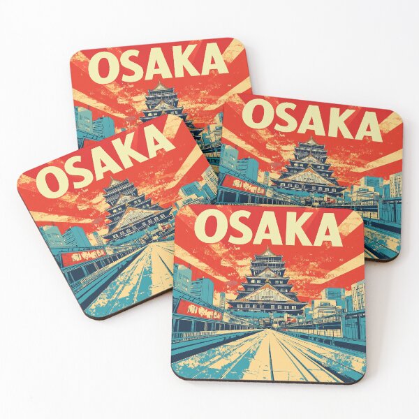 Item preview, Stunning Osaka Japan Artwork – Iconic Landmarks & Vibrant Cityscape Wall Art" designed and sold by nomiraclehere.