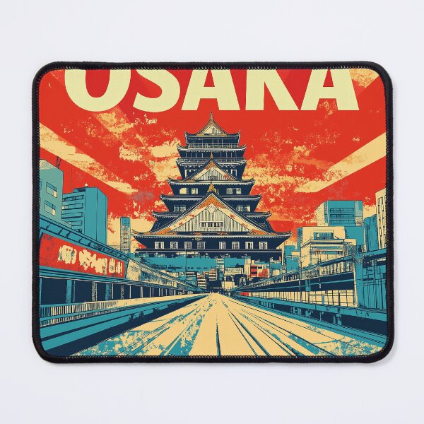 Item preview, Stunning Osaka Japan Artwork – Iconic Landmarks & Vibrant Cityscape Wall Art" designed and sold by nomiraclehere.