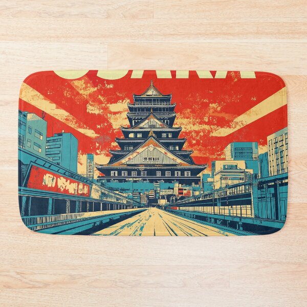 Item preview, Stunning Osaka Japan Artwork – Iconic Landmarks & Vibrant Cityscape Wall Art" designed and sold by nomiraclehere.