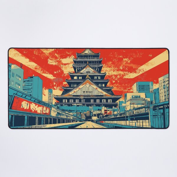 Item preview, Stunning Osaka Japan Artwork – Iconic Landmarks & Vibrant Cityscape Wall Art" designed and sold by nomiraclehere.