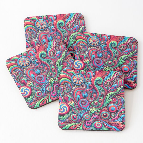 Item preview, Vivid Psychedelia: A 70s-Inspired Surreal Design designed and sold by ellaalkhh.