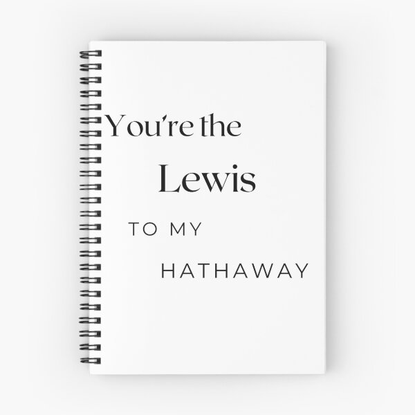 Item preview, You're the Lewis to my Hathaway designed and sold by DalekLeto.
