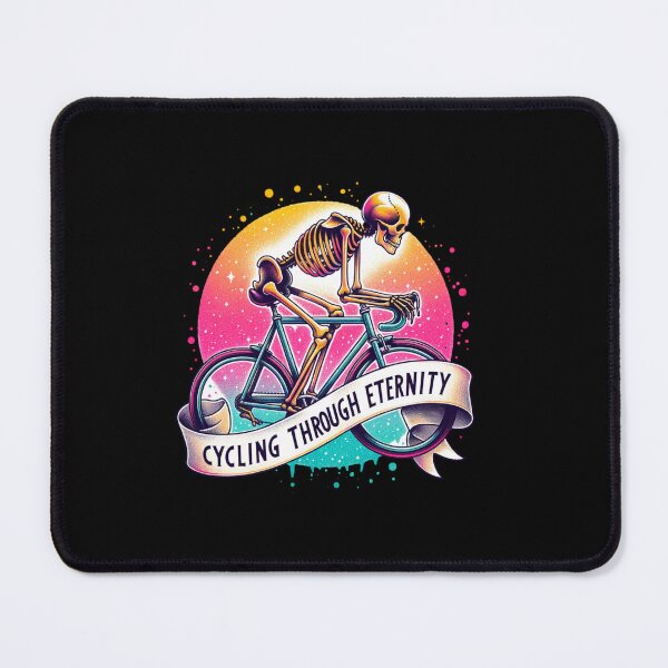 Item preview, Cycling Skeleton – "Cycling Through Eternity" Fun Design for T-Shirts, Mugs, Stickers & More designed and sold by artedigital99.