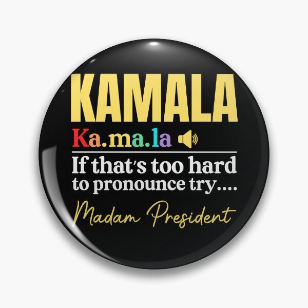 Item preview, Kamala Harris 2024 Pronounce Madam President designed and sold by RockBeeDesigns.