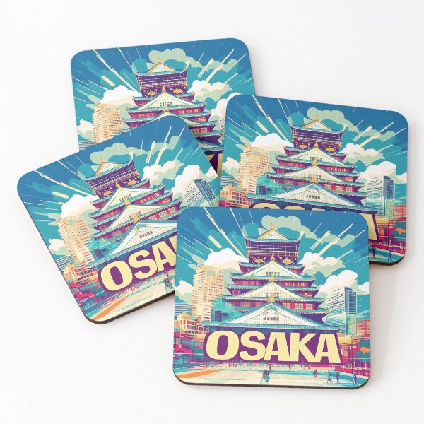 Item preview, Stunning Osaka Japan Artwork – Iconic Landmarks & Vibrant Cityscape Wall Art designed and sold by nomiraclehere.